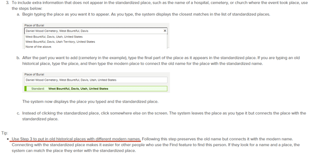 familysearch standard article