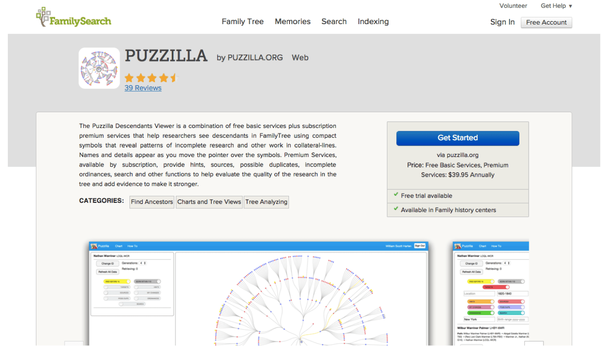 puzzilla app page
