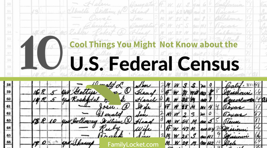 Ten Cool Things You Might Not Know About the U.S. Federal Census