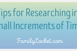 Tips for Researching in Small Increments of Time