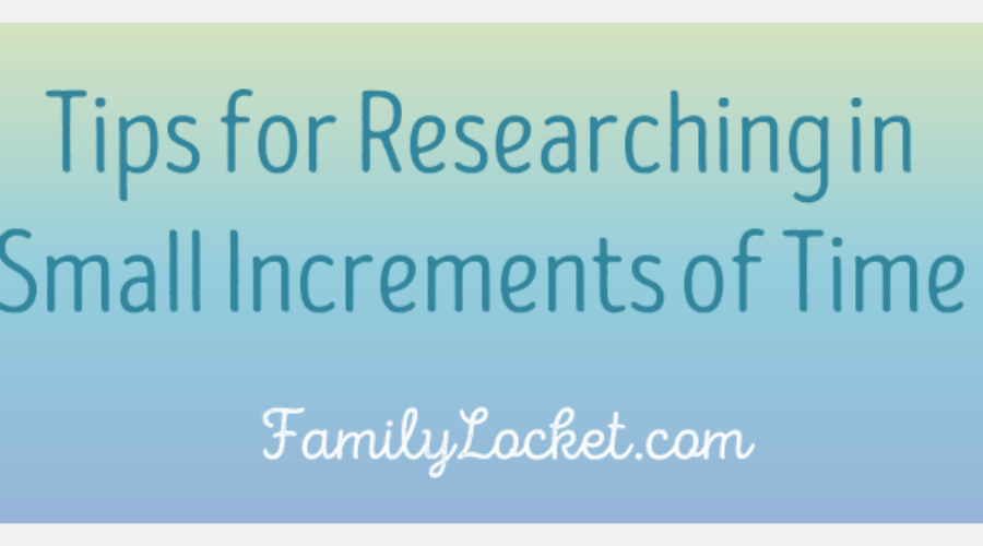 Tips for Researching in Small Increments of Time