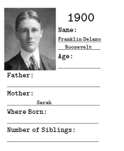 1900 passport page finding franklin activity days activity lds family history