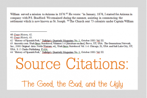 Source Citations:  The Good, the Bad, and the Ugly
