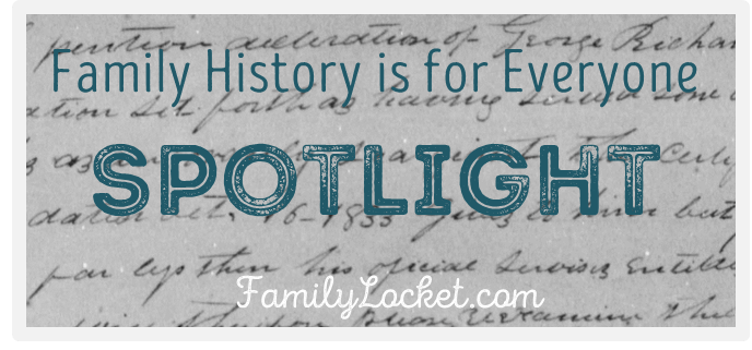 Family History is for everyone spotlight aqua