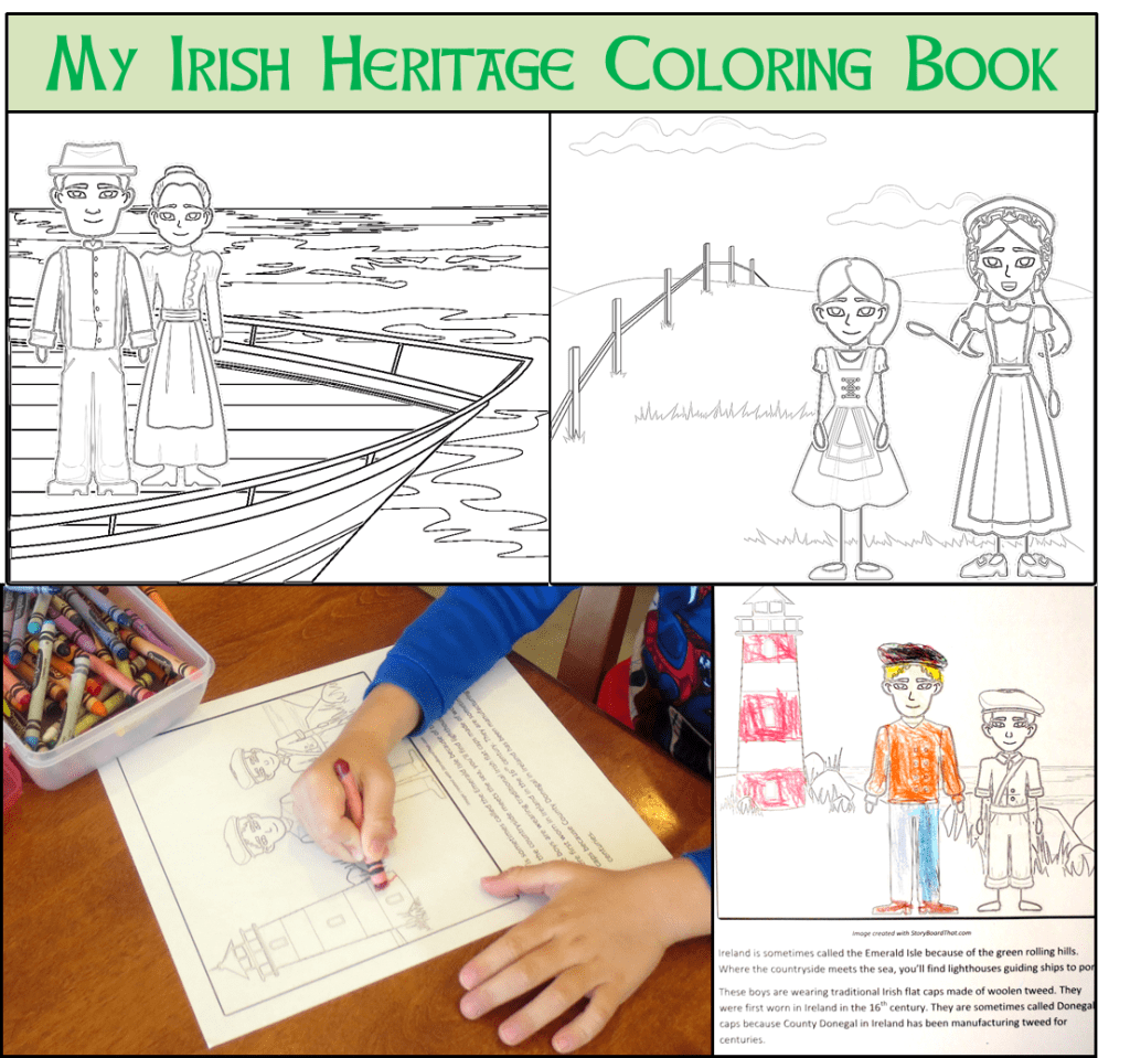 coloring book collage