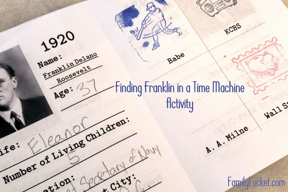 finding franklin time machine activity title