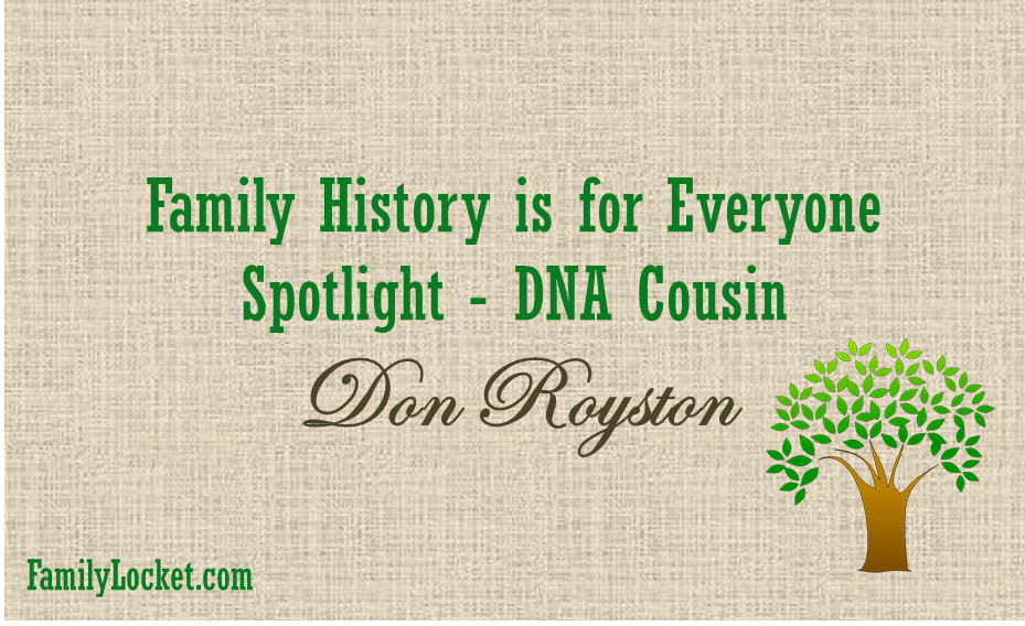 DNA cousin don royston