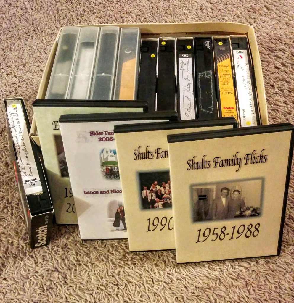 DVDs and VHS tapes