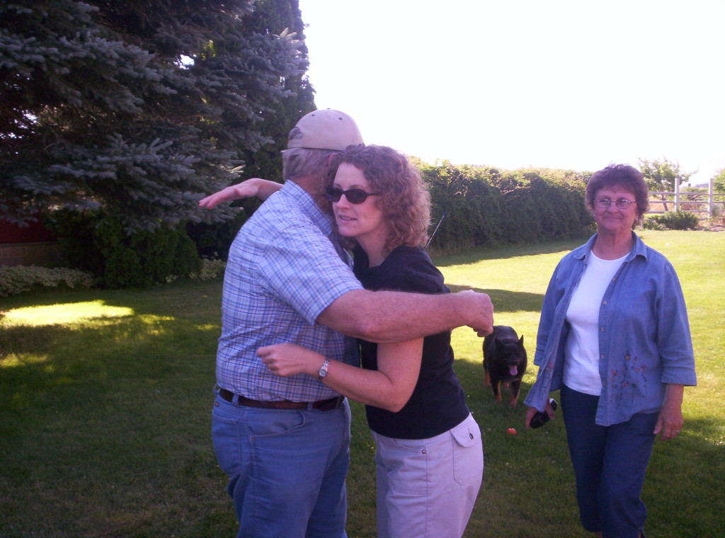 Diana hugging Bobby Gene
