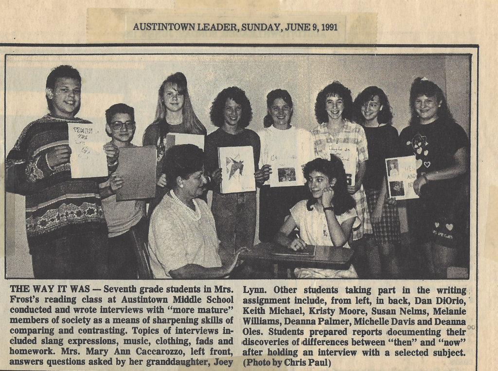 Interview with paternal grandmother Mary Ann Caccarozzo - 9 Jun 1991