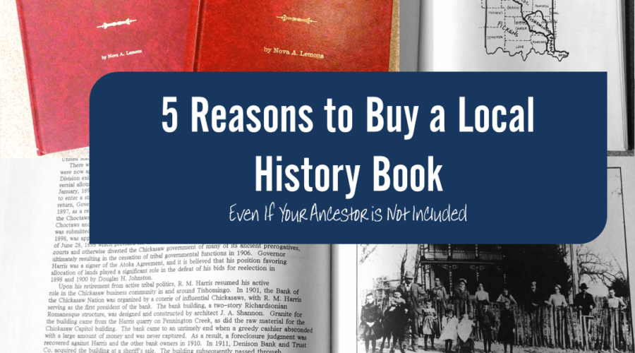 5 Reasons To Buy a Local Family History Book – Even When Your Ancestor Isn’t Included