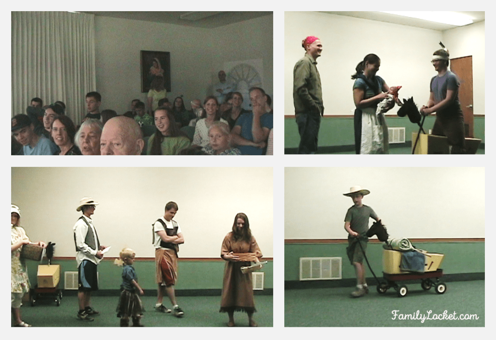 acting out family stories at reunion