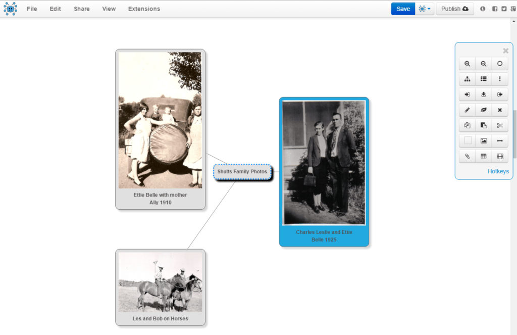 adding photos to mind map nodes