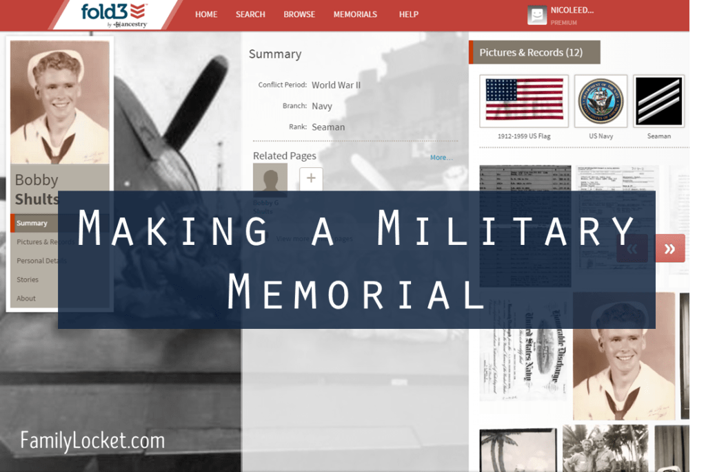 making a military memorial
