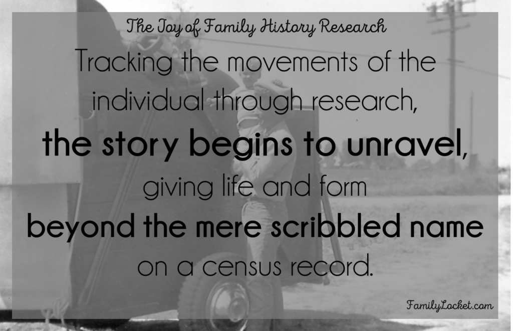 tracking the movements of the individual thorugh research the story begins to unravel