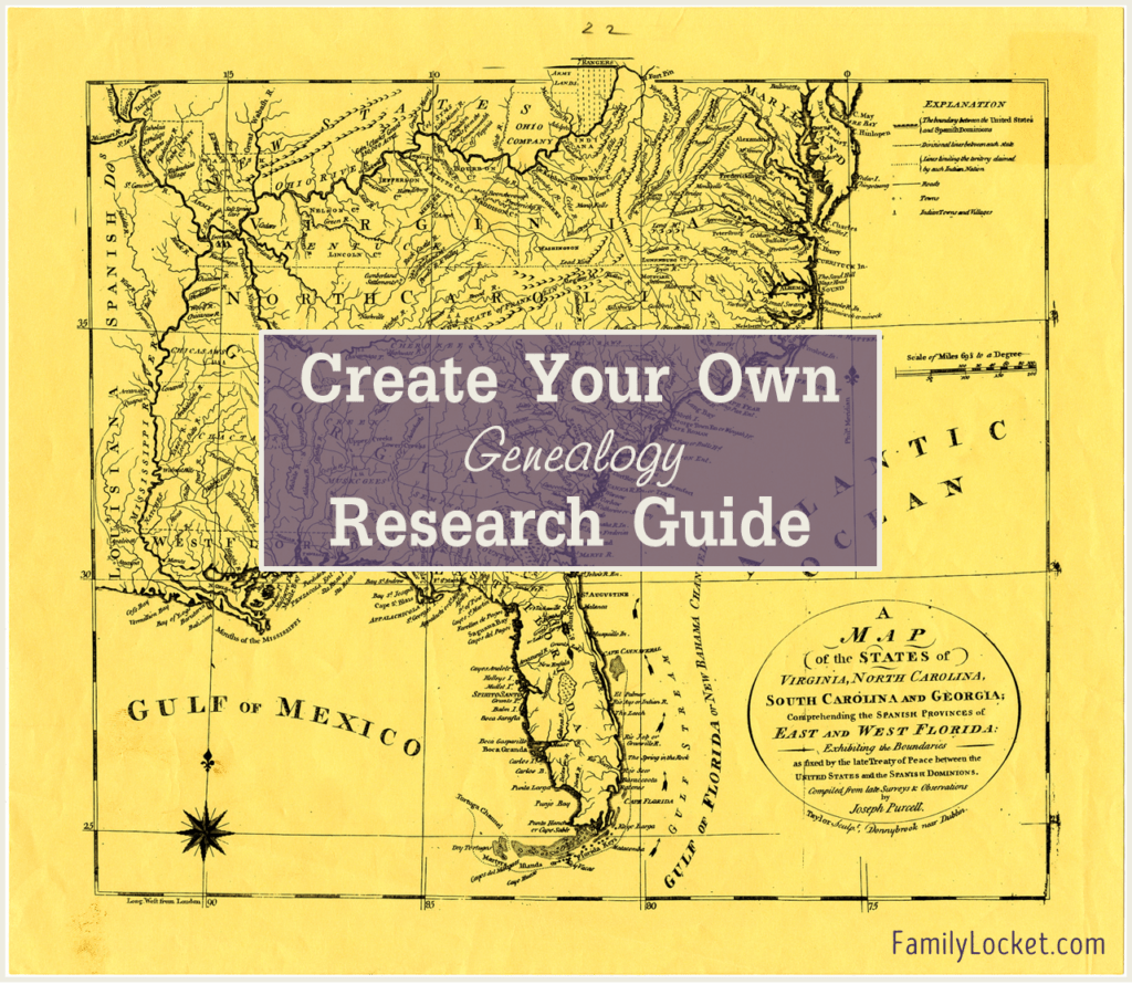 Create your own genealogy research guide