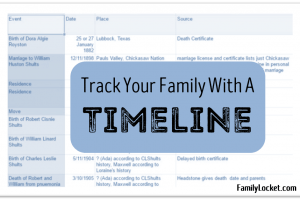 Track Your Family with a Timeline