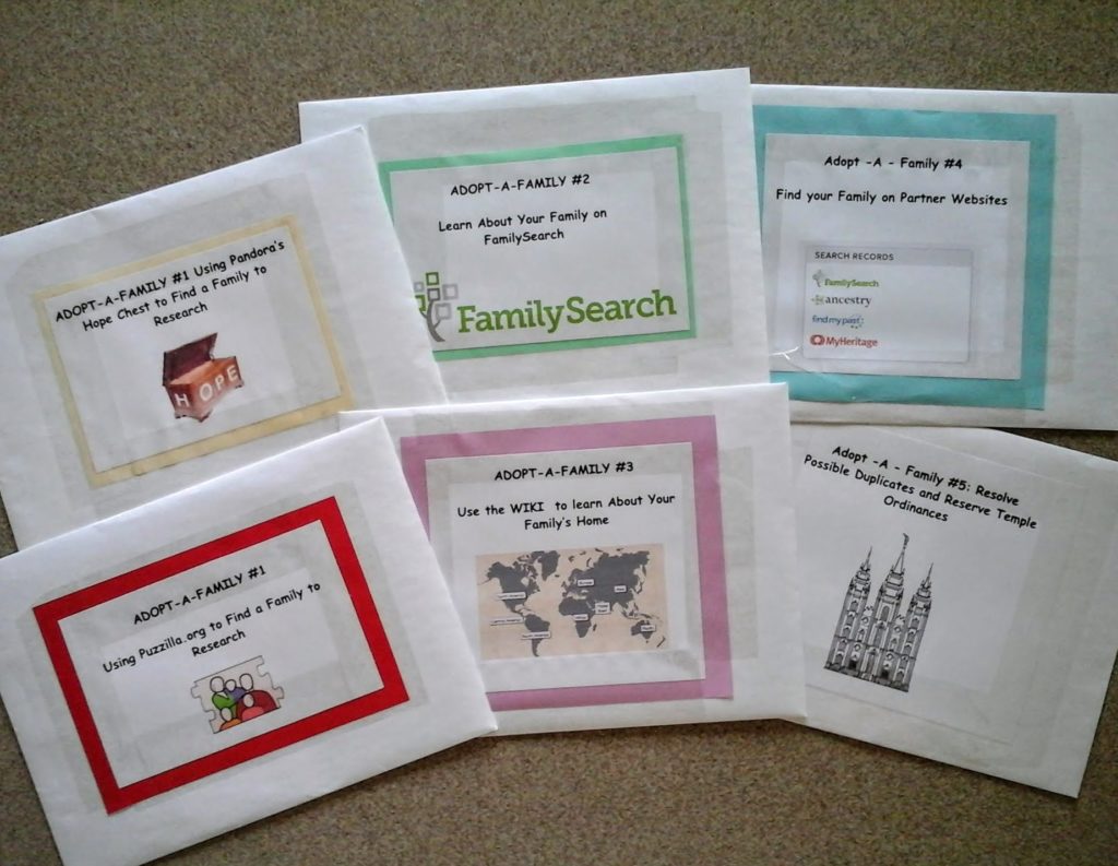 Adopt a Family Envelopes
