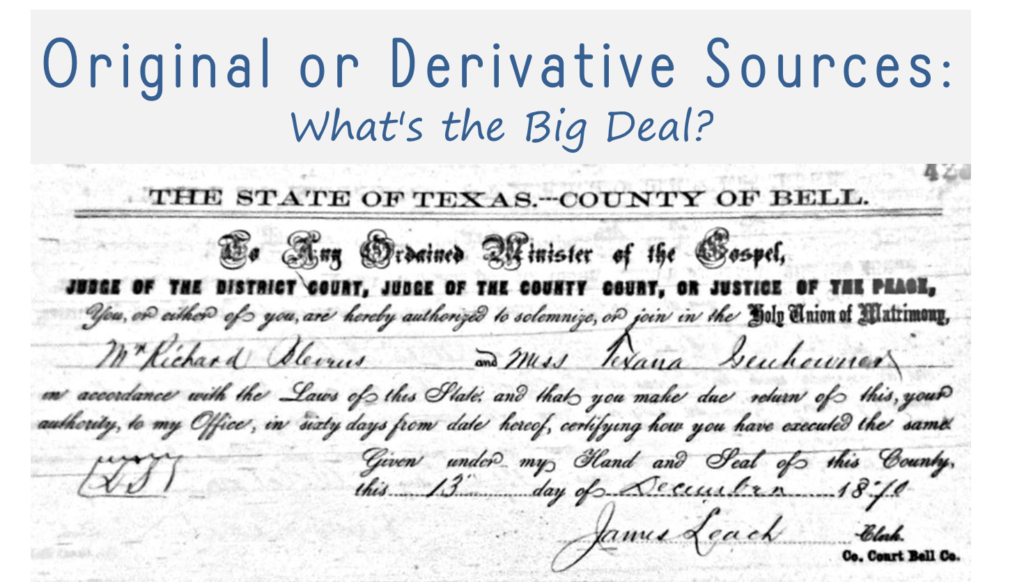 Original or derivative sources_whats the big deal