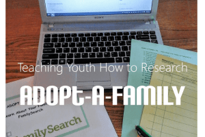Teaching Youth to Research with “Adopt-A-Family” Checklists
