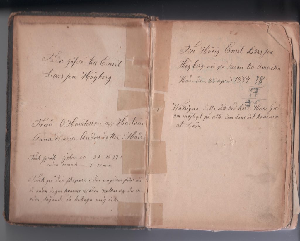 10 Hogberg, Anna (Persson) (1884 Her Swedish Bible 1)