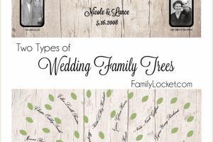 perfect for wedding gifts - two types of wedding family trees