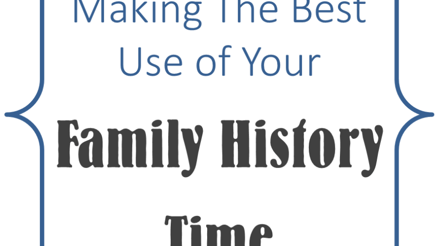 Productivity Counts: Making the Best Use of Your Family History Time