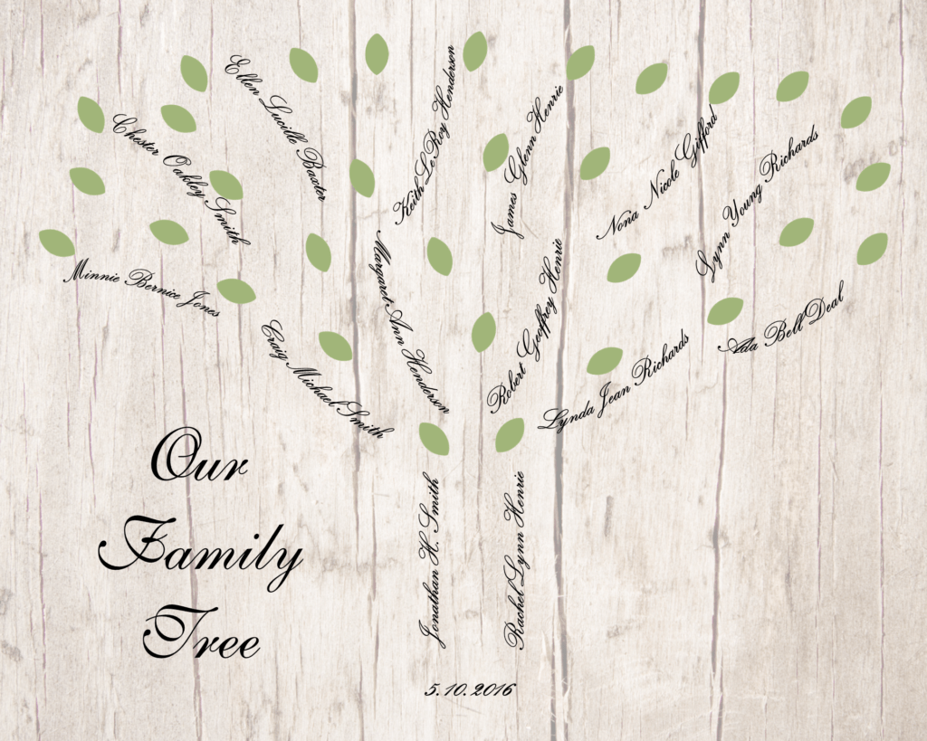 wedding-family-tree-light-green-leaves