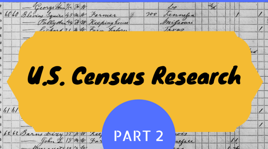 Back to the Basics with U.S. Census Research – Part II