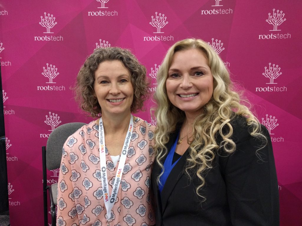 Diana Elder and Cece Moore at RootsTech 2017 DNA