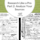 Research Like a Pro, Part 2: Analyze Your Sources