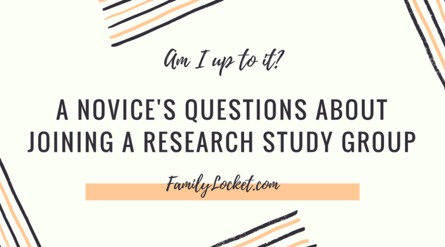 Am I Up to It? A Novice’s Questions About Joining a Research Study Group