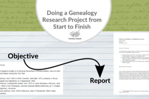 Doing a Genealogy Research Project from Start to Finish