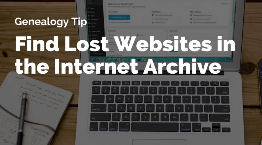 Find Your Lost Websites in the Internet Archive: Wayback Machine