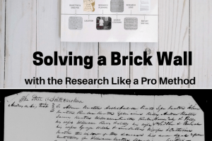 Solving a Brick Wall with the Research Like a Pro Method