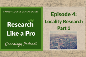 RLP 4: Locality Research Part 1