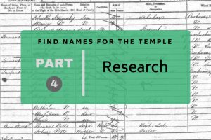 Find Names for the Temple Part 4: Research