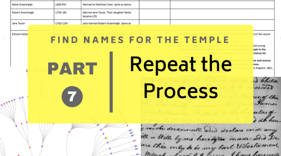 Find Names for the Temple Part 7: Repeat the Process