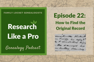 RLP 22: How to Find the Original Record