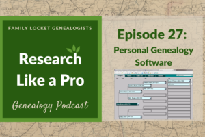 RLP 27: Personal Genealogy Software