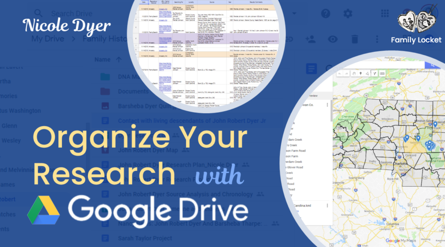 Organize Your Genealogy Research With Google Drive by Nicole Dyer at #RootsTech 2019