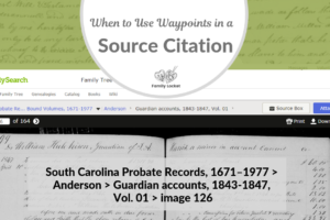 When to Use Waypoints in a Source Citation