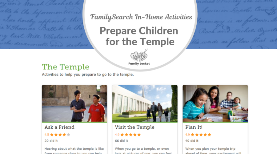 In-Home Activities Prepare Children for the Temple:  An Interview With Mike Sandberg of FamilySearch