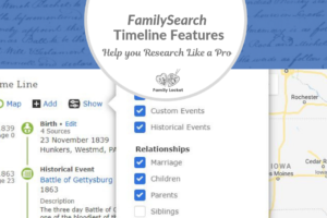 FamilySearch Timeline Features Help You Research Like a Pro