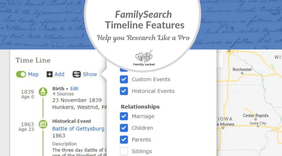 FamilySearch Timeline Features Help You Research Like a Pro