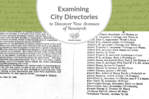 Examining City Directories to Discover New Avenues of Research