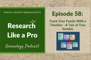 RLP 58: Track Your Family with a Timeline – A Tale of Two Swedes