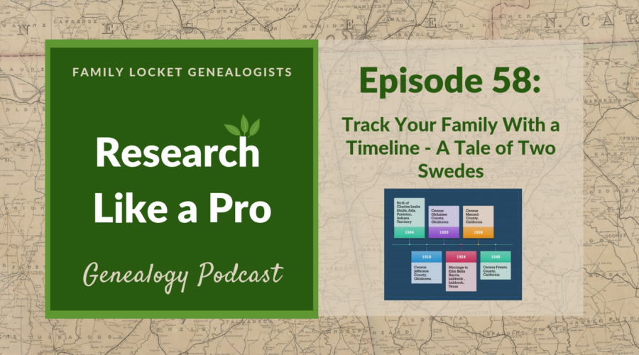 RLP 58: Track Your Family with a Timeline – A Tale of Two Swedes