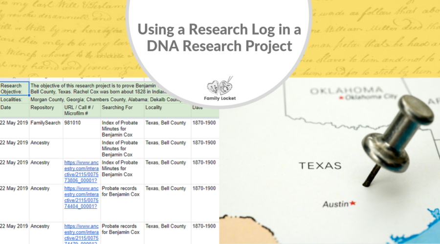 Using a Research Log in a DNA Research Project