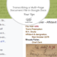 4 Tips for Transcribing a Multi-Page Document File in Google Docs